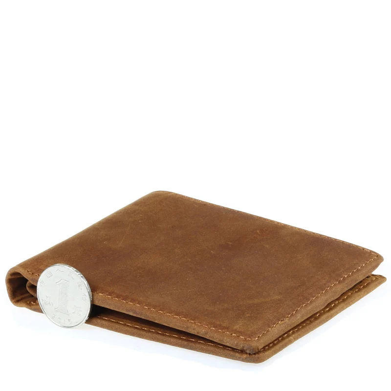 Porte-feuille en cuir artisanal – Style rétro pour homme 4 Porte-feuille artisanal en cuir pour homme, design rétro avec compartiments pour cartes et billets