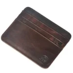 Porte-cartes minimaliste en cuir pour homme et femme