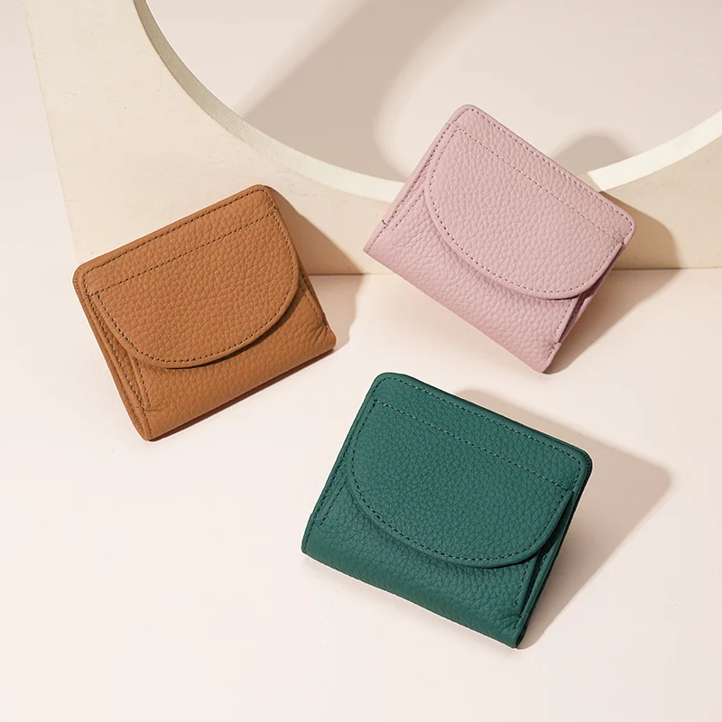 Portefeuilles en cuir véritable, cadeau idéal pour femme