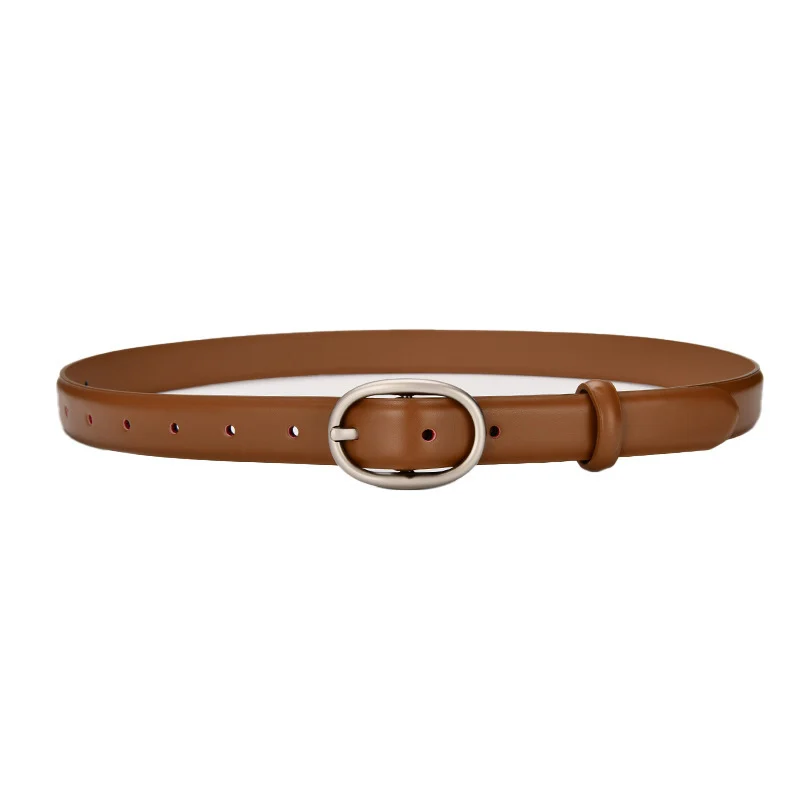 Ceinture en cuir pour femme – Style minimaliste et polyvalent 1 Ceinture ajustable avec boucle en alliage