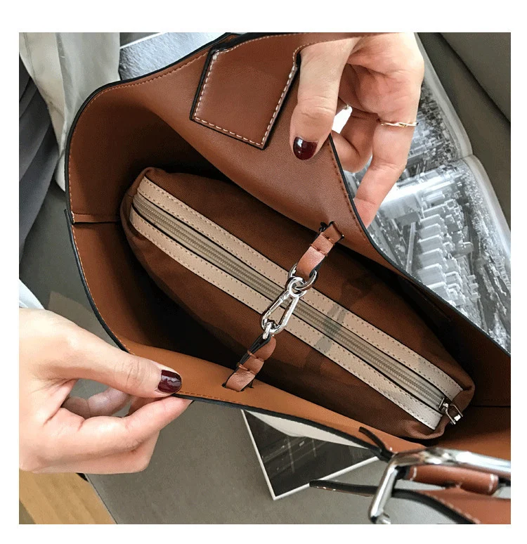 Sac Seau en Cuir Végétal Tanné - Fait Main, Style Élégant et Durable 4