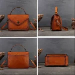Sac bandoulière femme avec fermeture sécurisée en laiton