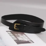 Ceinture en cuir irrégulière pour femme, parfaite pour les robes et tenues de soirée