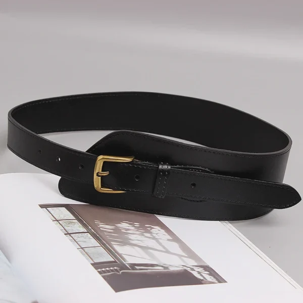 Ceinture en cuir irrégulière pour femme, parfaite pour les robes et tenues de soirée