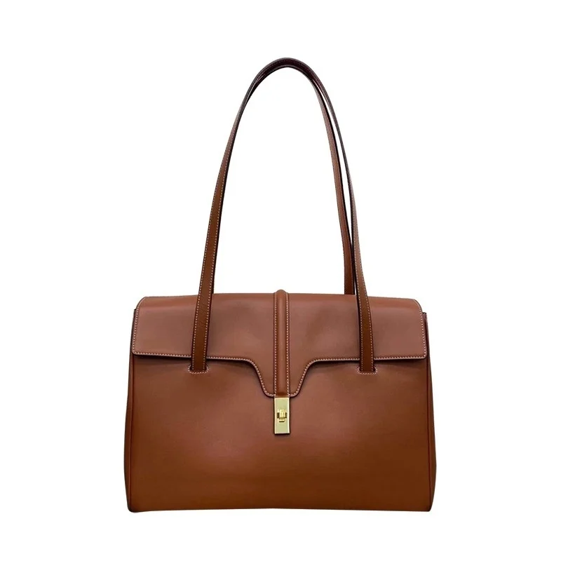 Sac Cabas Grande Capacité en Cuir Pleine Fleur