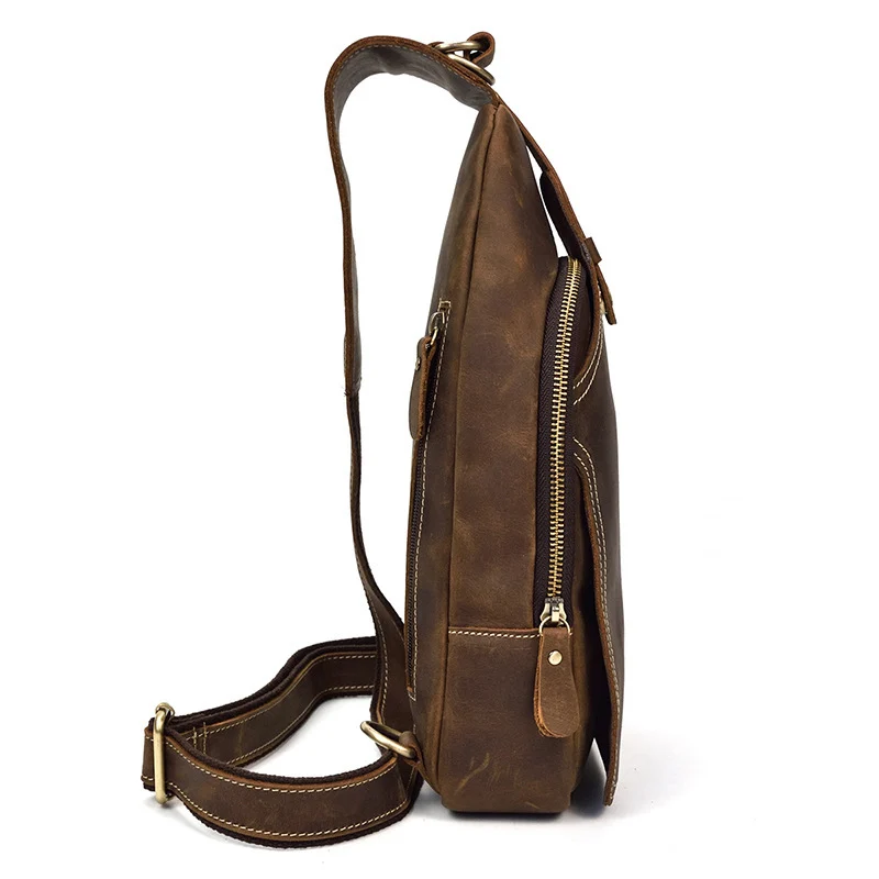 Sac en cuir style vintage pour hommes