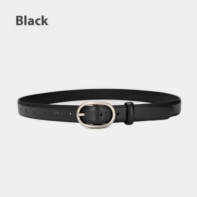 Ceinture en cuir pour femme – Style minimaliste et polyvalent 7 Ceinture noire en cuir PU pour femme