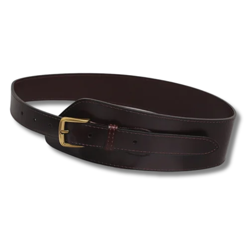 Ceinture en cuir irrégulière pour femme – Accessoire de mode polyvalent