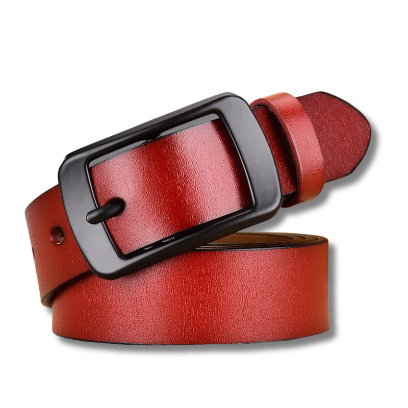 Ceinture en cuir pour femme – Style coréen avec boucle à ardillon 1 Ceinture en cuir pour femme – Style coréen avec boucle à ardillon
