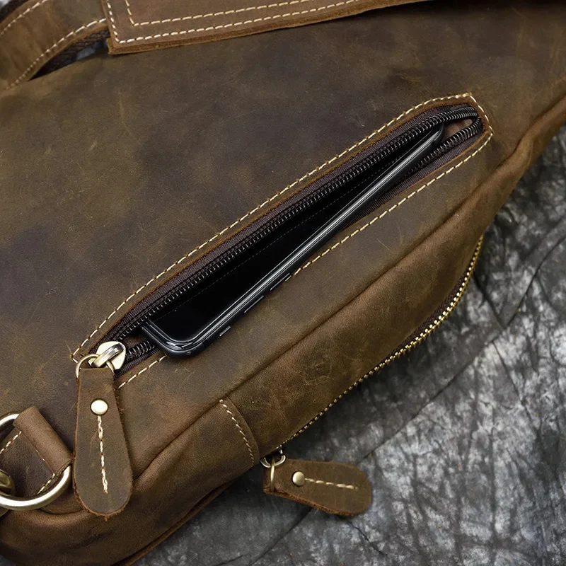 Sac en cuir antivol avec design polyvalent