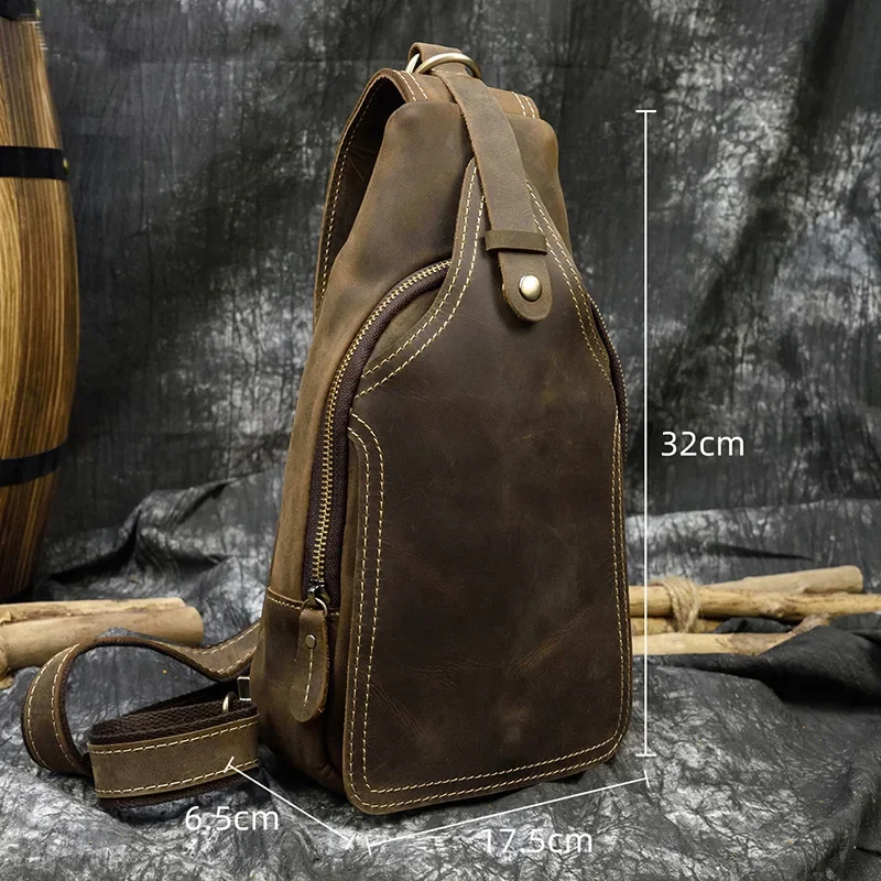 Sac pour homme en cuir, idéal pour les sorties
