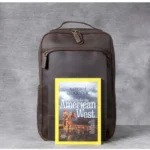 Design artisanal pour sac à dos en cuir, parfait pour le voyage