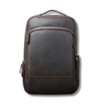 Sac à Dos en Cuir Vintage Crazy Horse - Grand Sac à Dos pour Ordinateur Portable 15 pouces