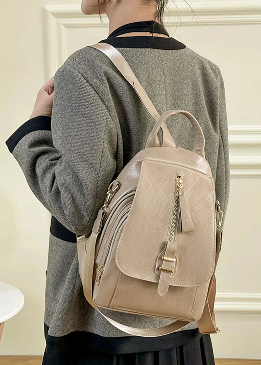 Sac à Dos en Cuir pour Femme – Style Collège et Voyage