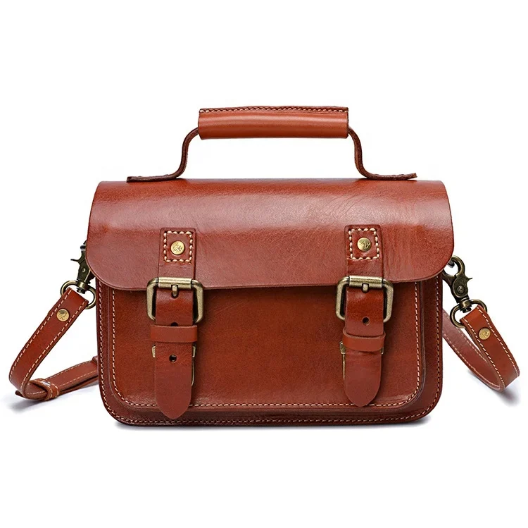 Sac à Main en Cuir Véritable pour Femme - Style Multifonctionnel avec Bandoulière Amovible