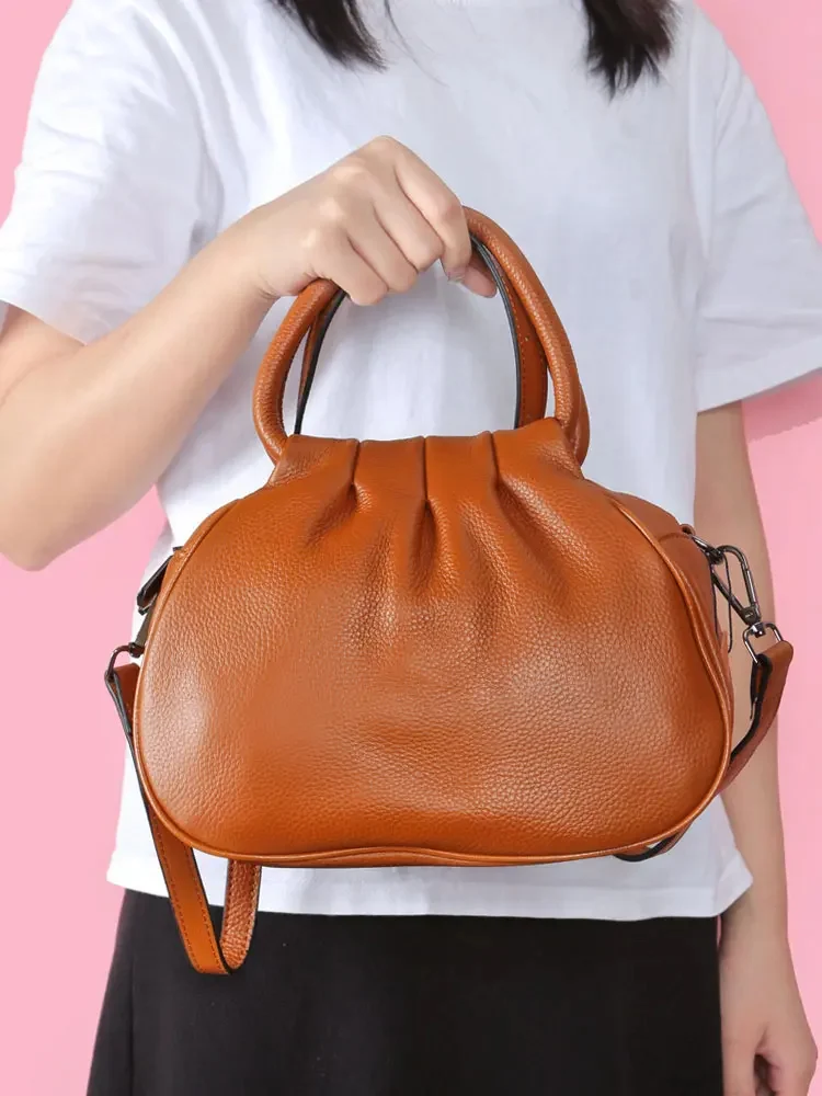 Sac-a-Main-en-Cuir-Veritable-pour-Femme-Style-Multifonctionnel-avec-Bandouliere-Amovible_marron