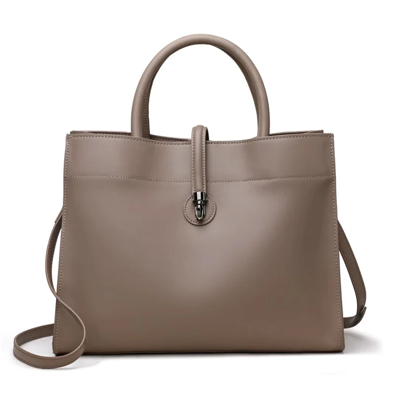 Sac en cuir grand format casual chic pour femme – Polyvalent et élégant 5
