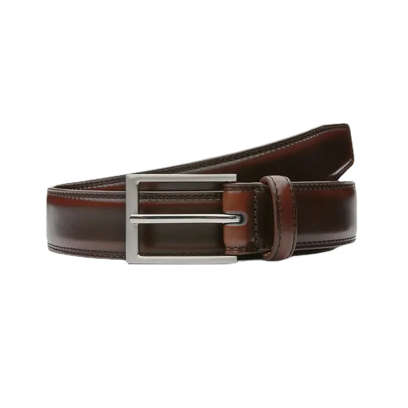 Ceinture pour homme en cuir véritable – Boucle à ardillon en alliage 5 Ceinture élégante en cuir pour homme, idéale pour les tenues formelles et décontractées