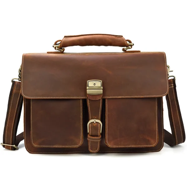 Porte-documents Business Vintage en Cuir Premium