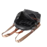 Compartiments internes du sac à dos en cuir véritable