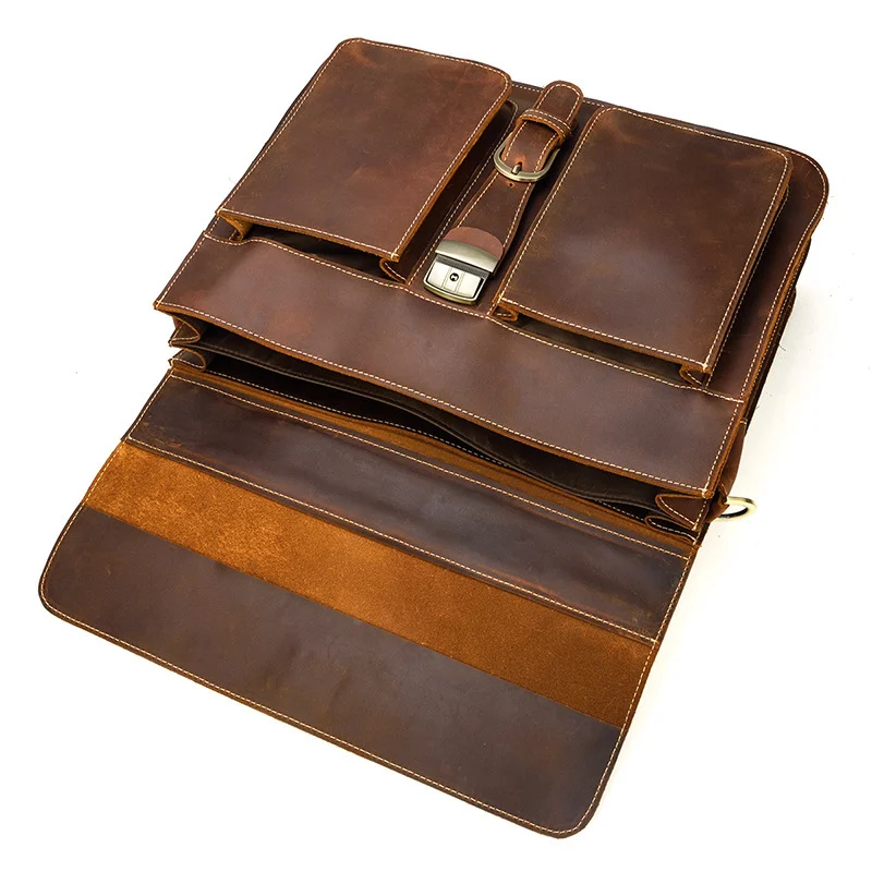 Porte-documents Business Vintage en Cuir Premium 6