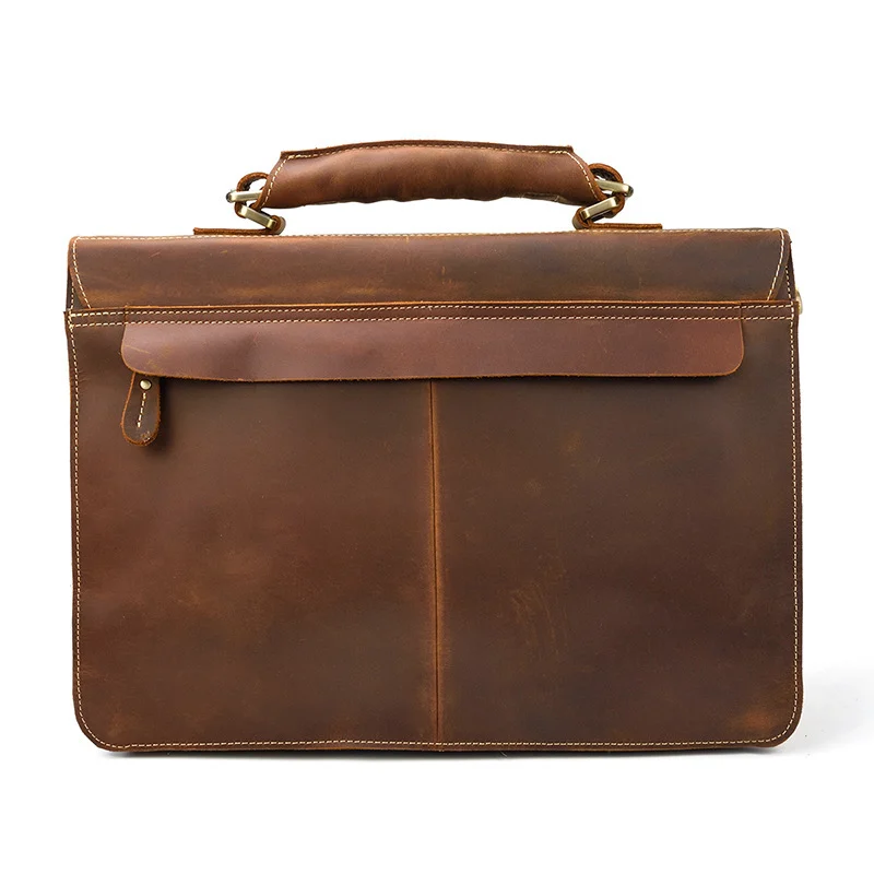 Porte-documents Business Vintage en Cuir Premium 9