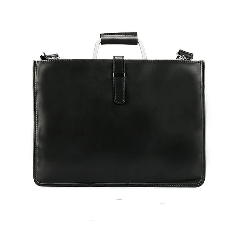 Briefcase Simple en Cuir Véritable - Modèle Rétro Fait Main 9