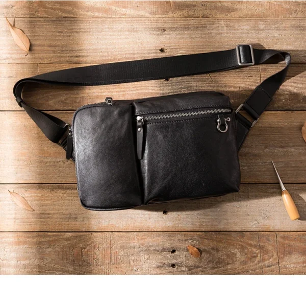 Bandoulière en Cuir pour Homme - Modèle Fashion