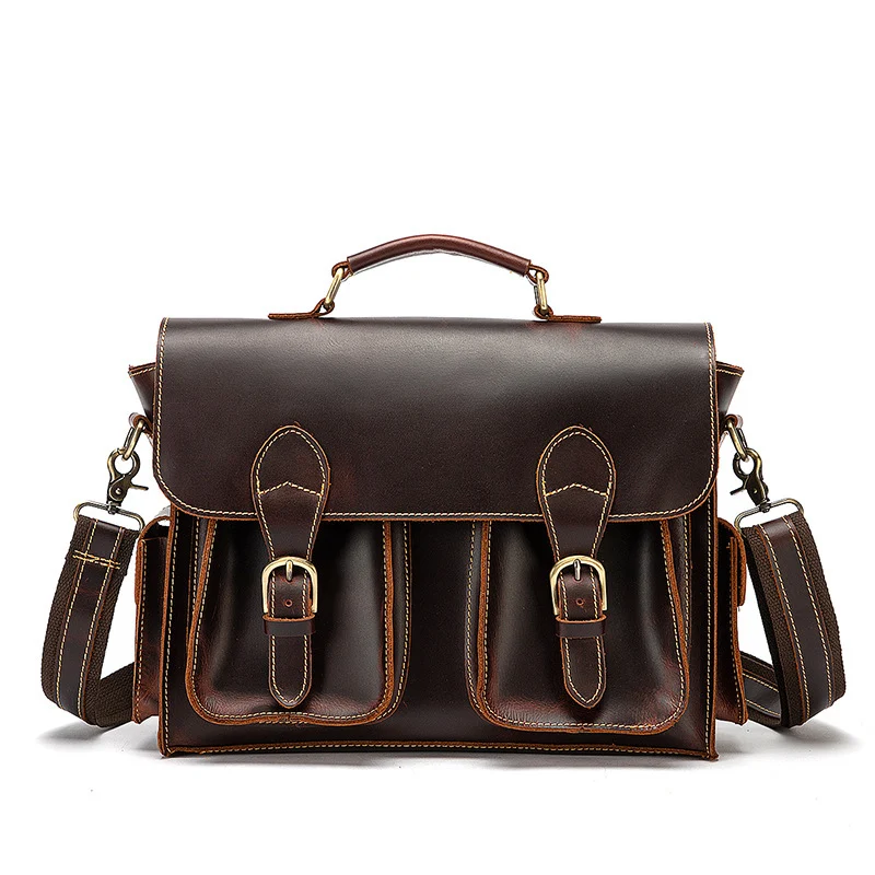 Briefcase Executive Vintage en Cuir Crazy Horse - Collection Business Heritage
