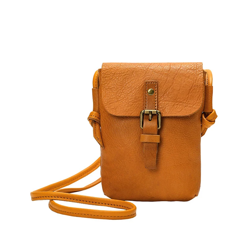 Mini Sac Vertical en Cuir Véritable - Modèle Skeleton-Skin