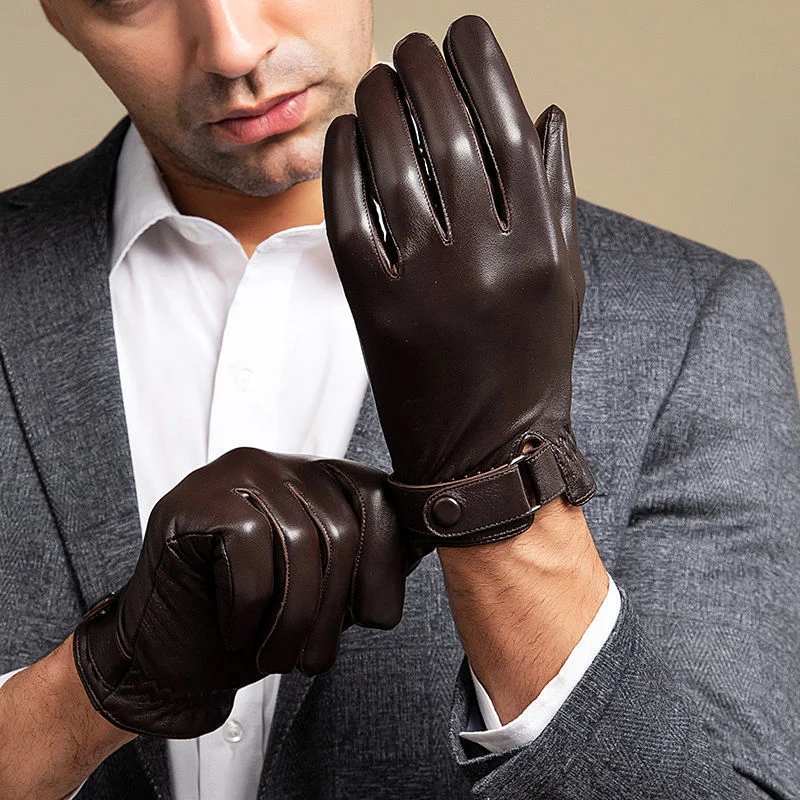 Gants en Cuir de Mouton pour Homme – Chaleur et Élégance en Hiver 1 Gants en Cuir de Mouton pour Homme – Chaleur et Élégance en Hiver