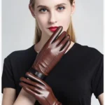 Gants en Cuir Épais et Doublés – Chaleur, Élégance et Fonctionnalité Tactile