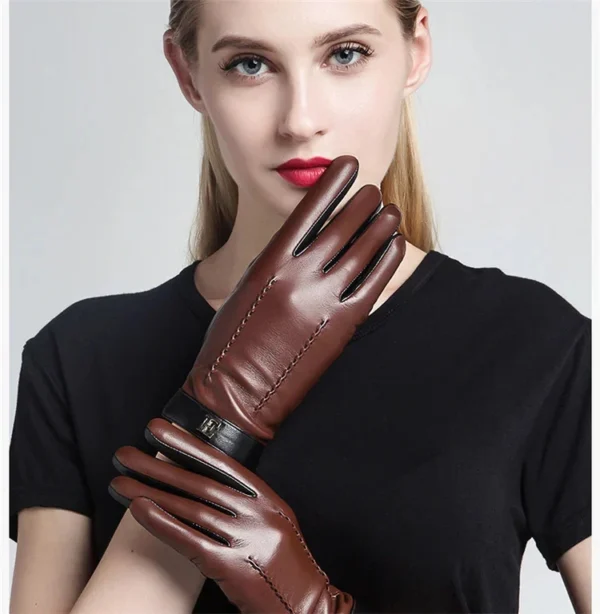 Gants en Cuir Épais et Doublés – Chaleur, Élégance et Fonctionnalité Tactile