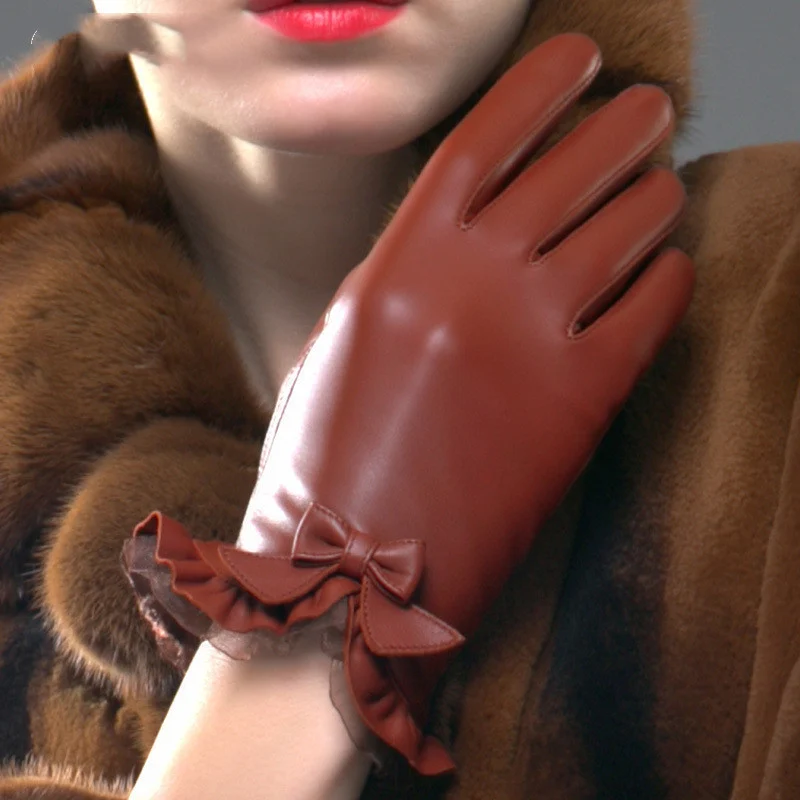 Gants en Cuir pour Femme – Chaleur, Élégance et Fonction Tactile 1 Gants en Cuir pour Femme – Chaleur, Élégance et Fonction Tactile