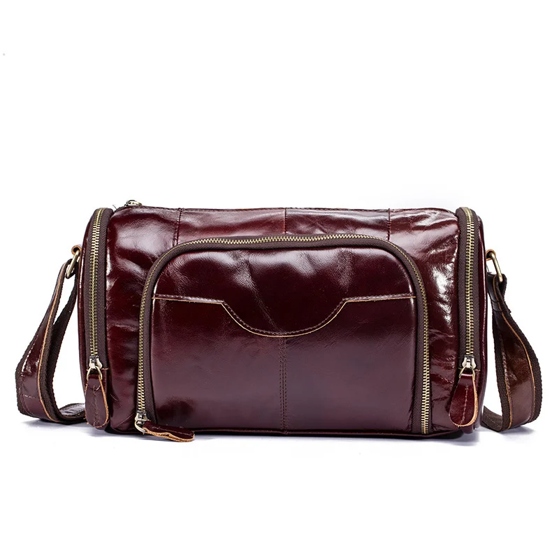 Sac à Bandoulière en Cuir Rétro - Modèle Pillow en Cuir de Vachette 6