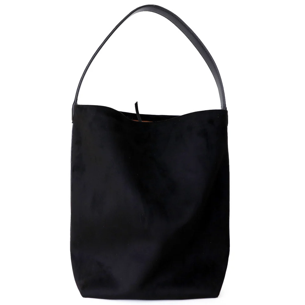 Sac Seau en Suède et Cuir de Vachette - Grande Capacité 5