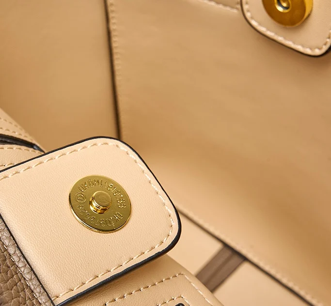 Sac à Main en Cuir Color Block - Modèle Commute Polyvalent 7