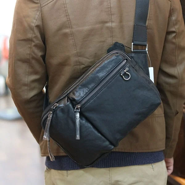Bandoulière en Cuir pour Homme - Modèle Fashion 4
