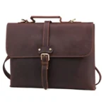 Sacoche business cuir Crazy Horse vue face avant