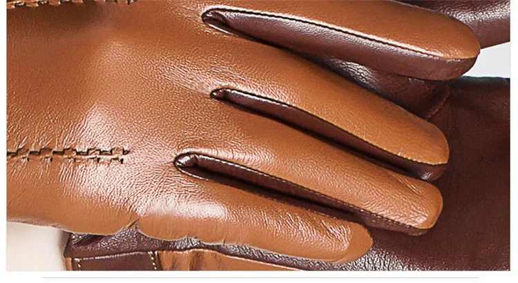 Gants en Cuir Épais et Doublés – Chaleur, Élégance et Fonctionnalité Tactile