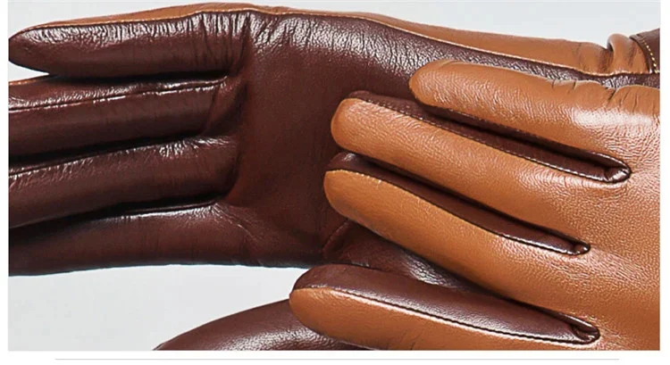 Gants en Cuir Épais et Doublés – Chaleur, Élégance et Fonctionnalité Tactile