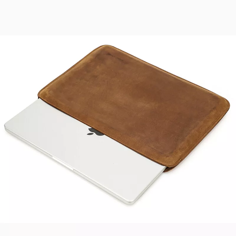 Housse MacBook Premium Cuir Crazy Horse - Collection Essential Pro
