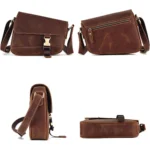 Sacoche Messenger en Cuir Véritable - Style Urban Classic1