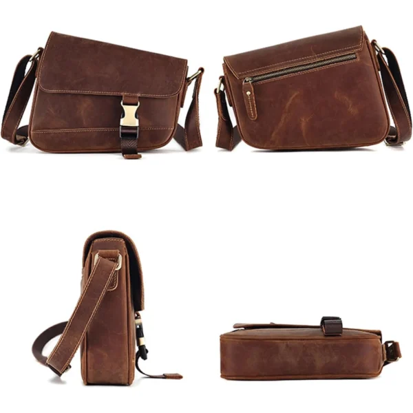 Sacoche Messenger en Cuir Véritable - Style Urban Classic1