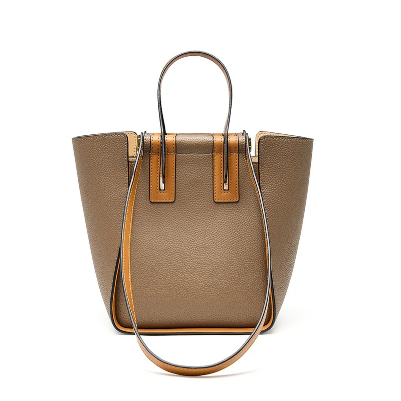 Sac à Main en Cuir Color Block - Modèle Commute Polyvalent 1 Sac à Main en Cuir Color Block | Élégance Polyvalente pour Femme