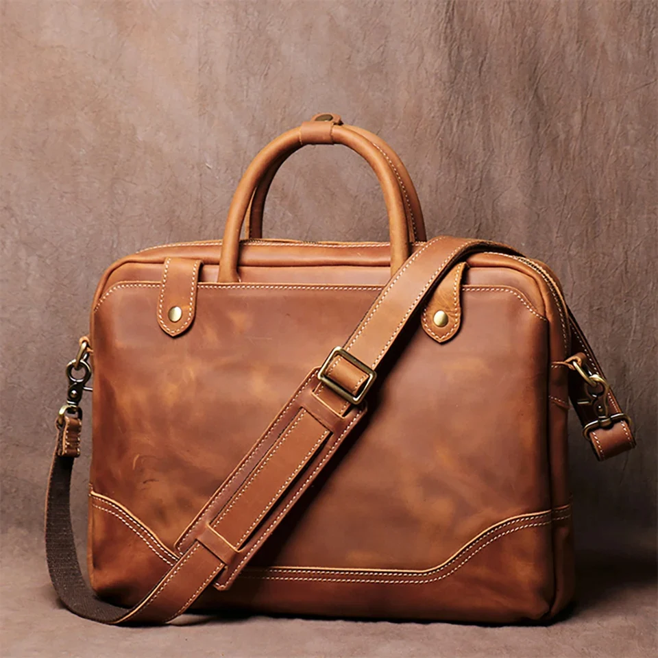 Porte-documents Voyage Cuir Vintage - Collection Heritage_face avant
