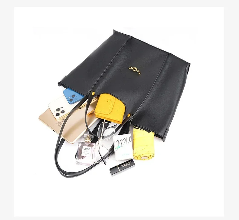 Sac Cabas en Cuir Véritable Grande Capacité pour Femme - Modèle Haut de Gamme 8 Sac Cabas en Cuir Véritable Grande Capacité pour Femme – capacité