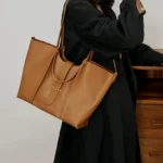 Sac Cabas en Cuir Véritable Grande Capacité pour Femme