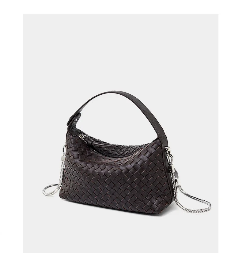 Sac en cuir de mouton avec motifs losange