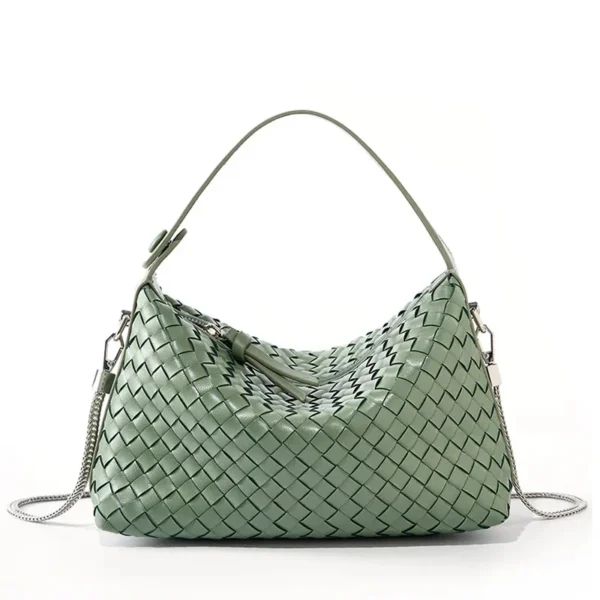 Sac Dumpling en Cuir Véritable Tressé | Élégance et Style Authentique